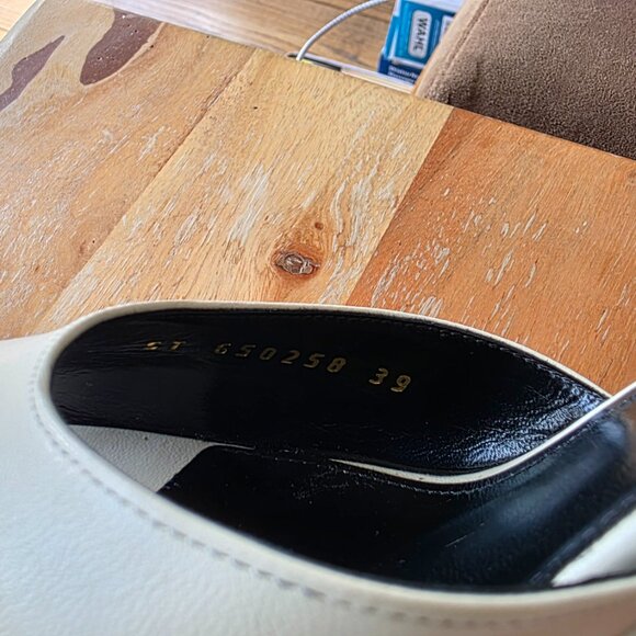 Saint Laurent Jodie 145 Ivory Platform Smooth Leather Sandals - Picture 12 of 12